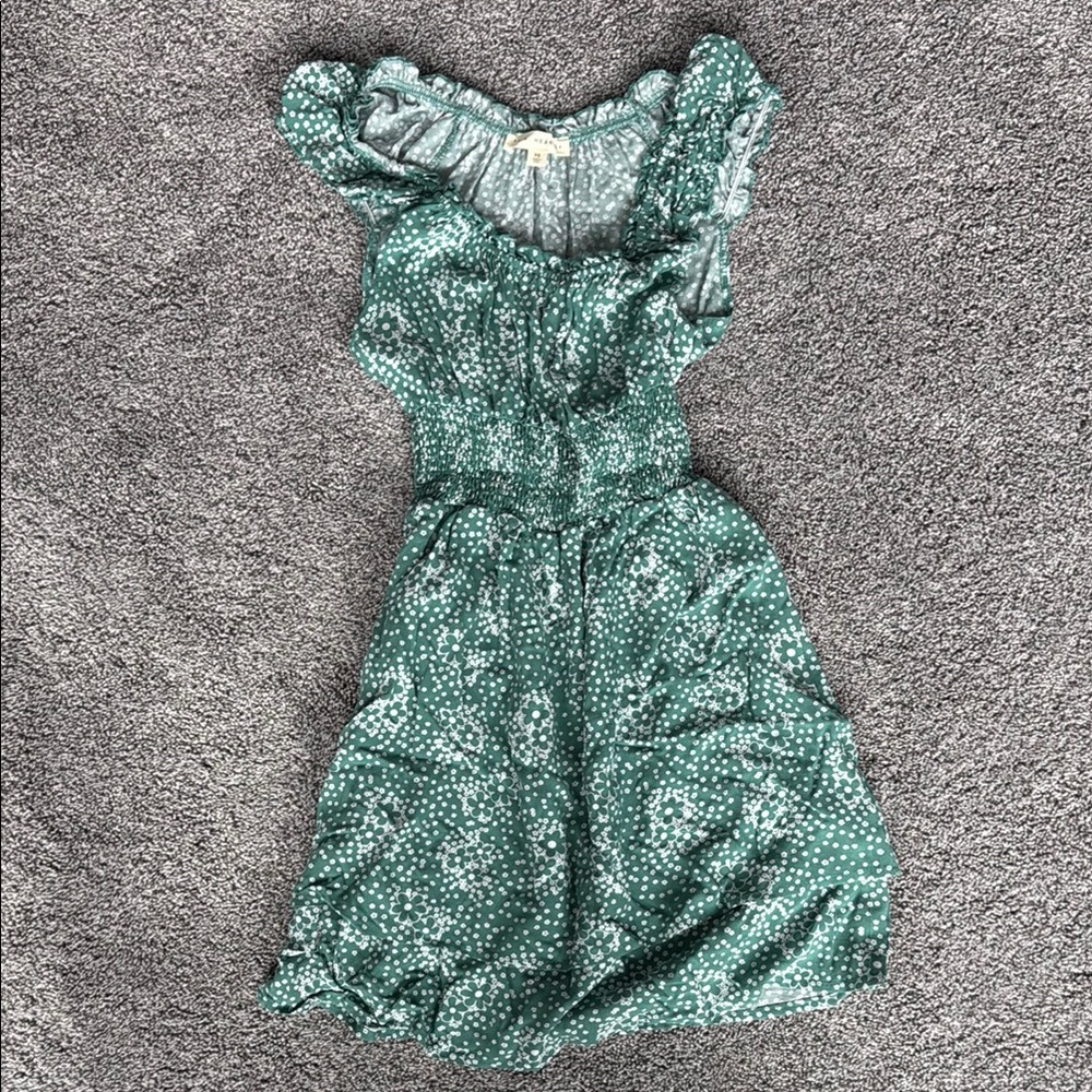La Hearts Teal Floral Blouse